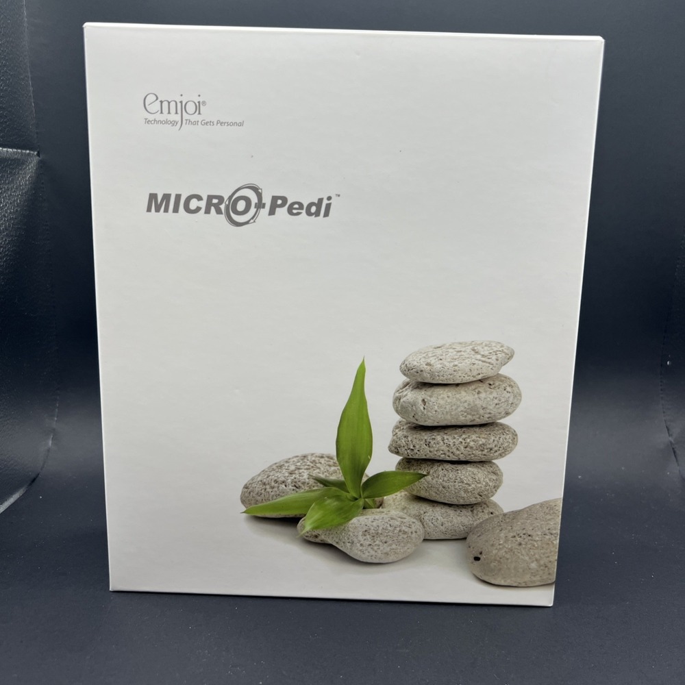 NEW!! EMJOI Micro -Pedi Pedicure Set Callus Remover (‎ Battery Operated) Silver